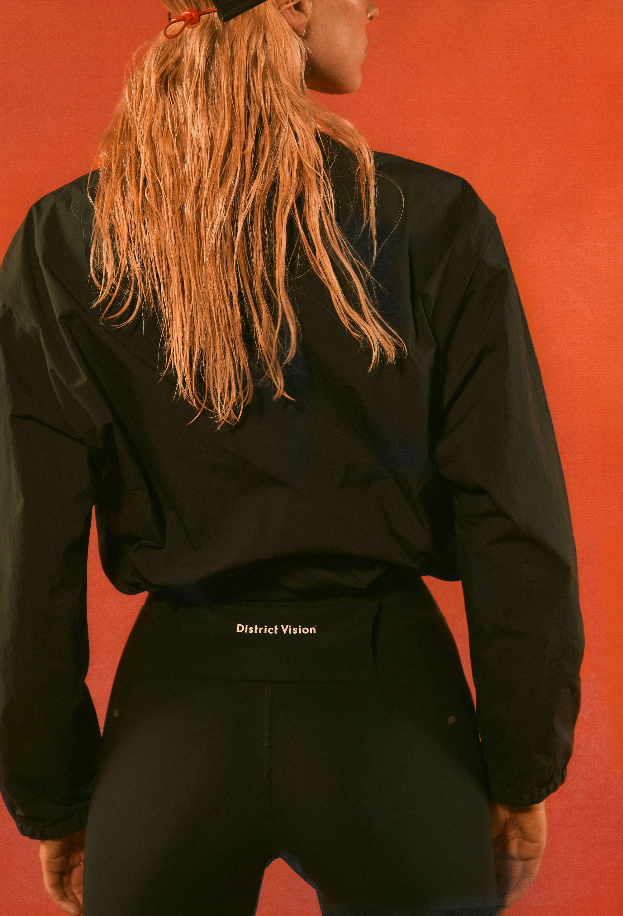 Cropped Recycled DWR Jacket, Black - Image 4