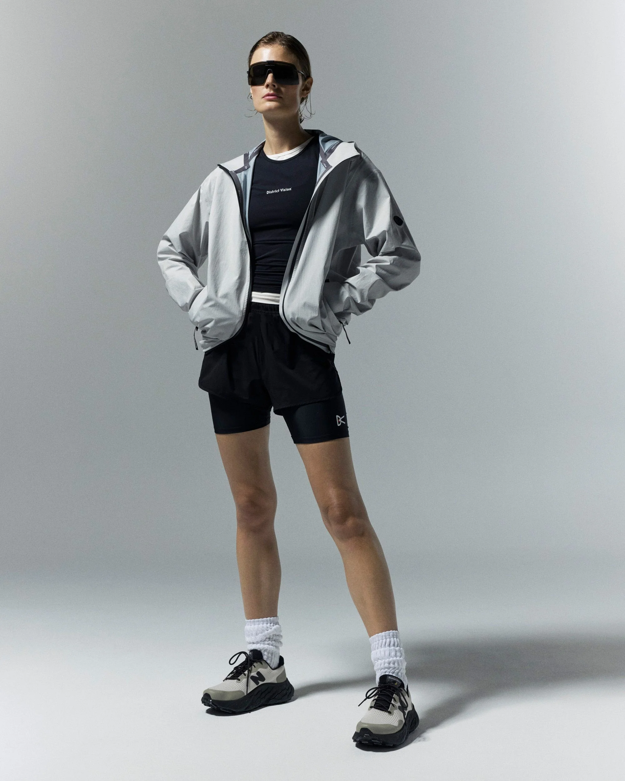 Layered Trail Shorts, Black - Image 3