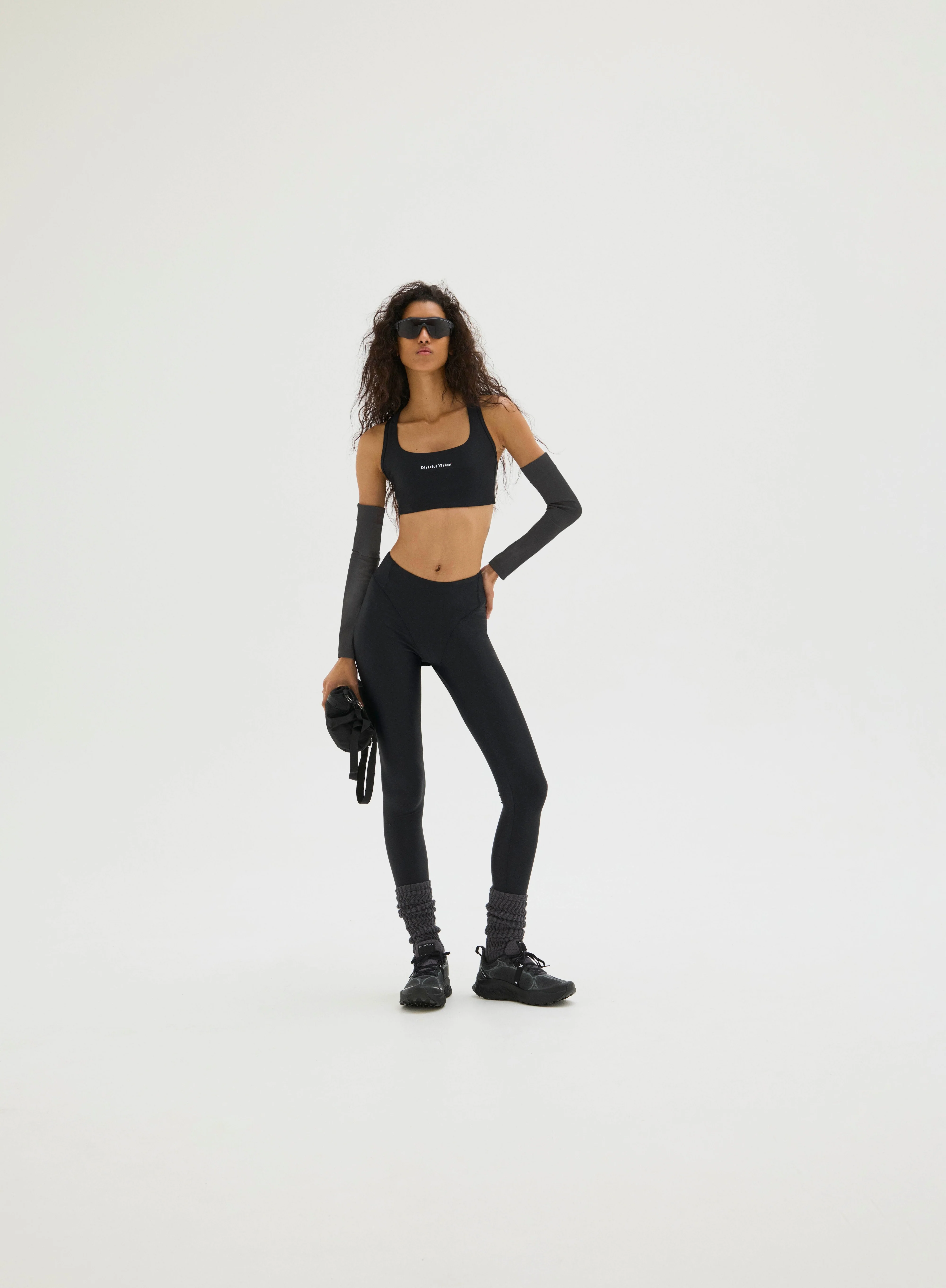 Pocketed Long Tights, Black - Image 3